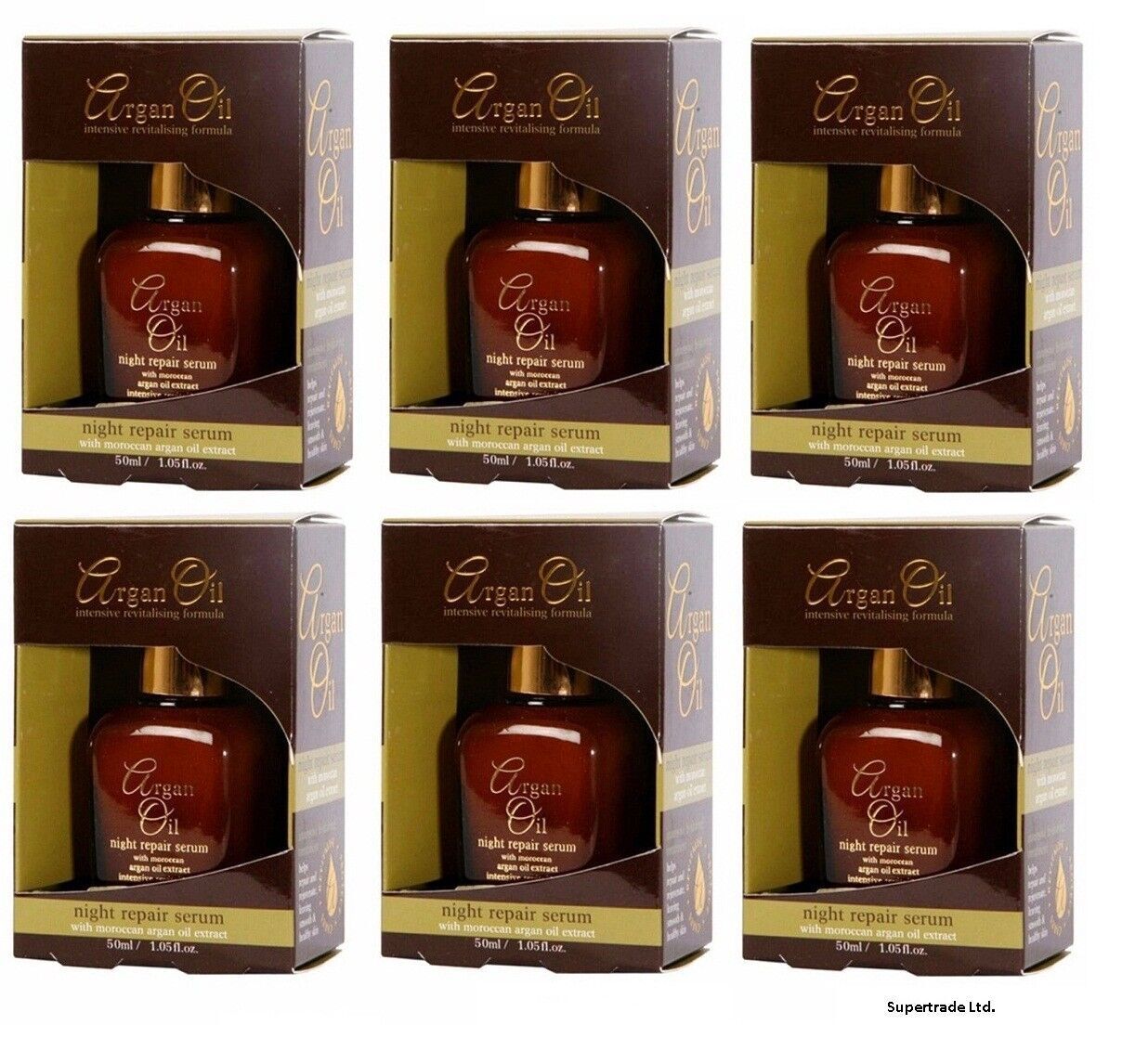 XPEL Argan Oil Night Repair Serum with Moroccan and Argon Oil Extract 50ml X 6