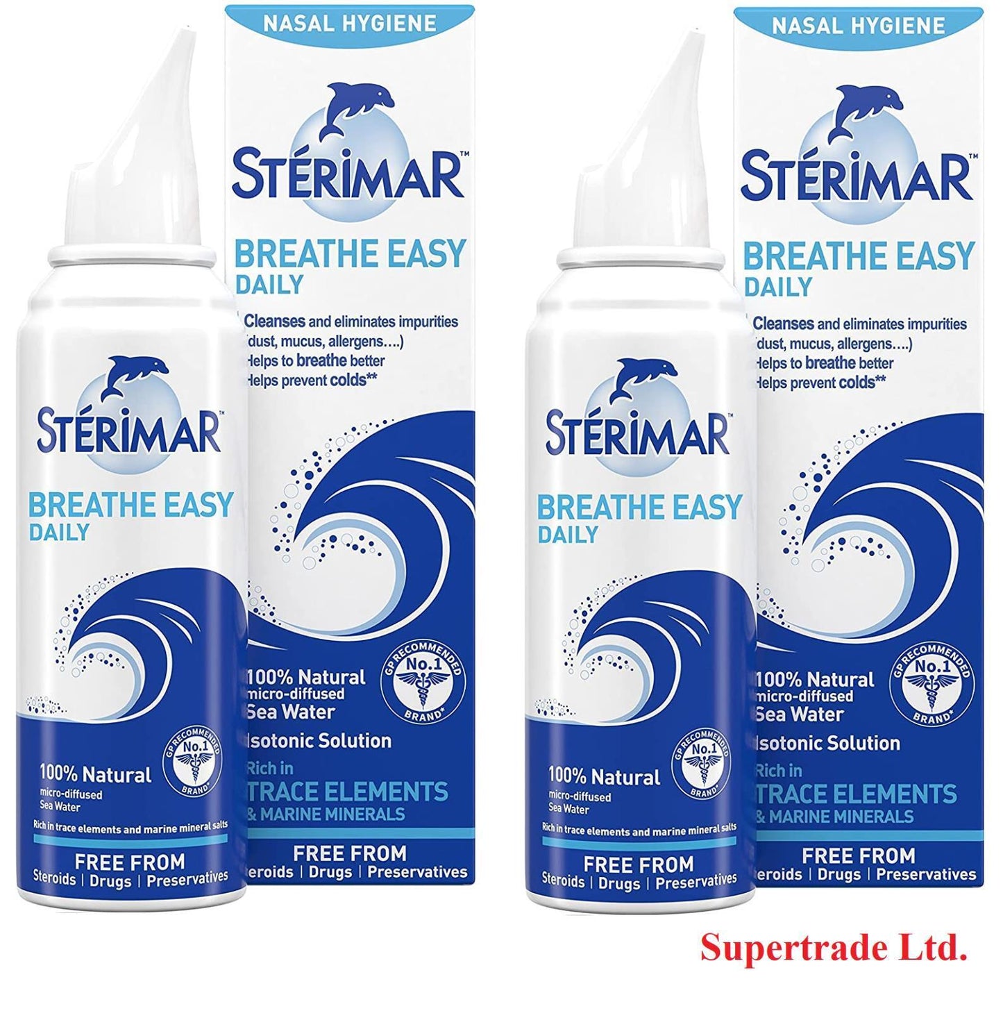 Sterimar Breathe Easy Daily Nasal Hygiene Isotonic Solution Spray - 100ml X 2