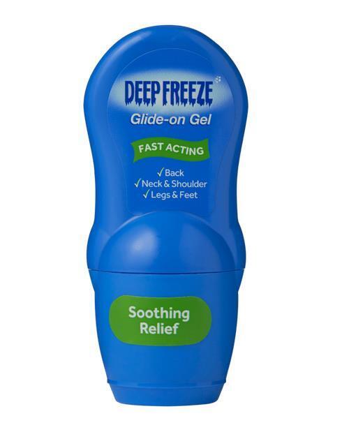 Deep Freeze Fast Acting Pain Relief Glide-On Cold Gel Roll On - 50g X 3