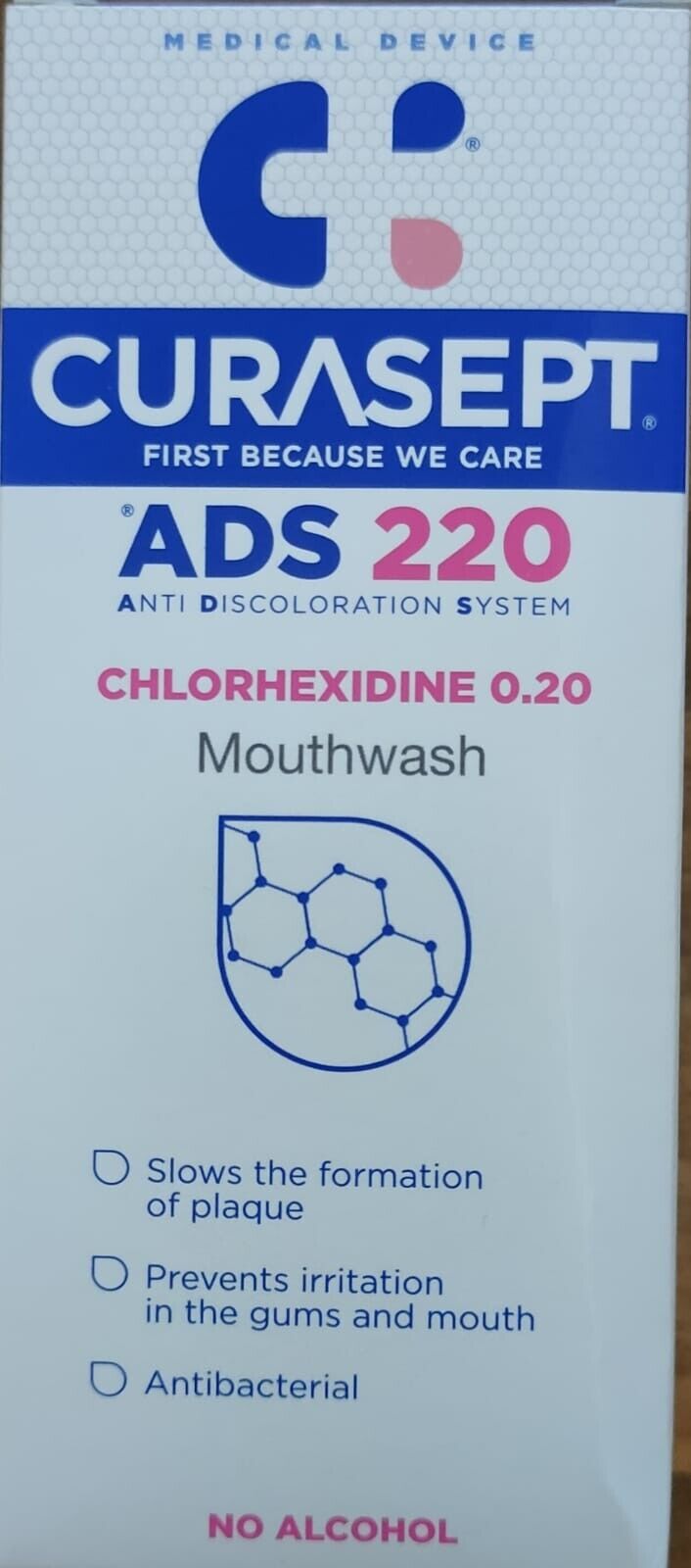 CURASEPT MOUTHWASH 0.20% CHLORHEXIDINE 200ML (ADS220) X 1 Bottle