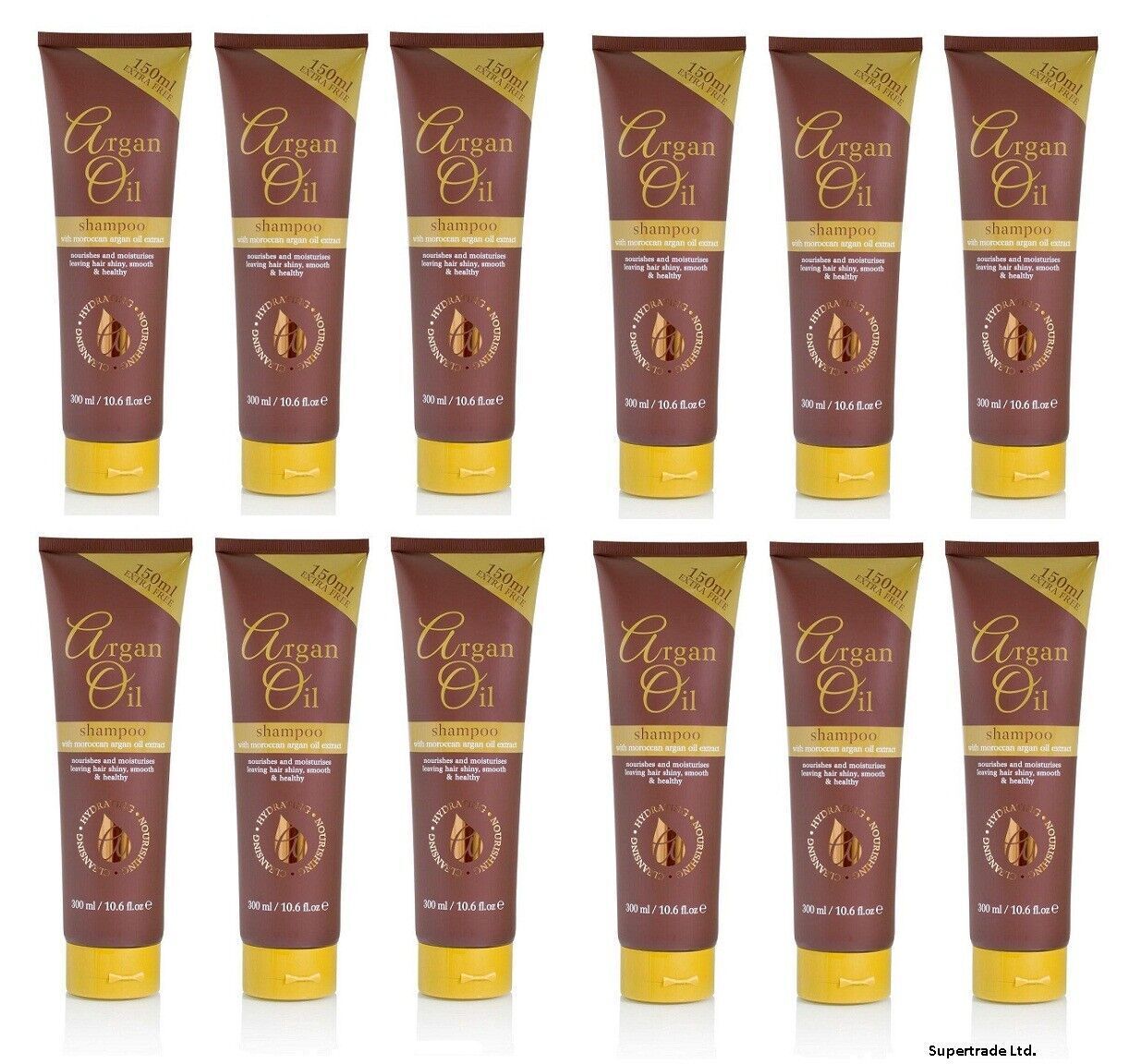 Argan Oil Moisturising Nourishing Shampoo with Moroccan Argan Oil 300ml X 12