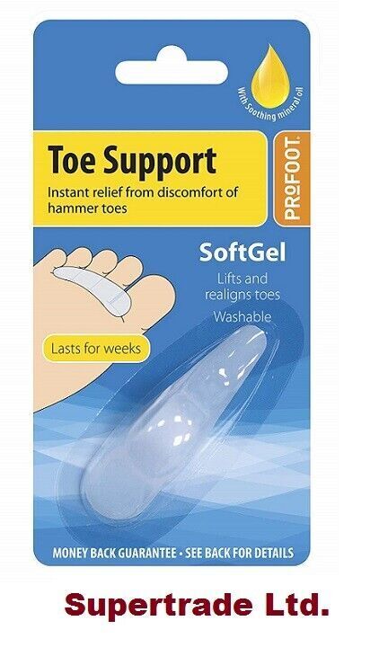 Profoot Soft Gel Toe Support Hammer Toes Clawed Lifts & Realigns Toes Pain