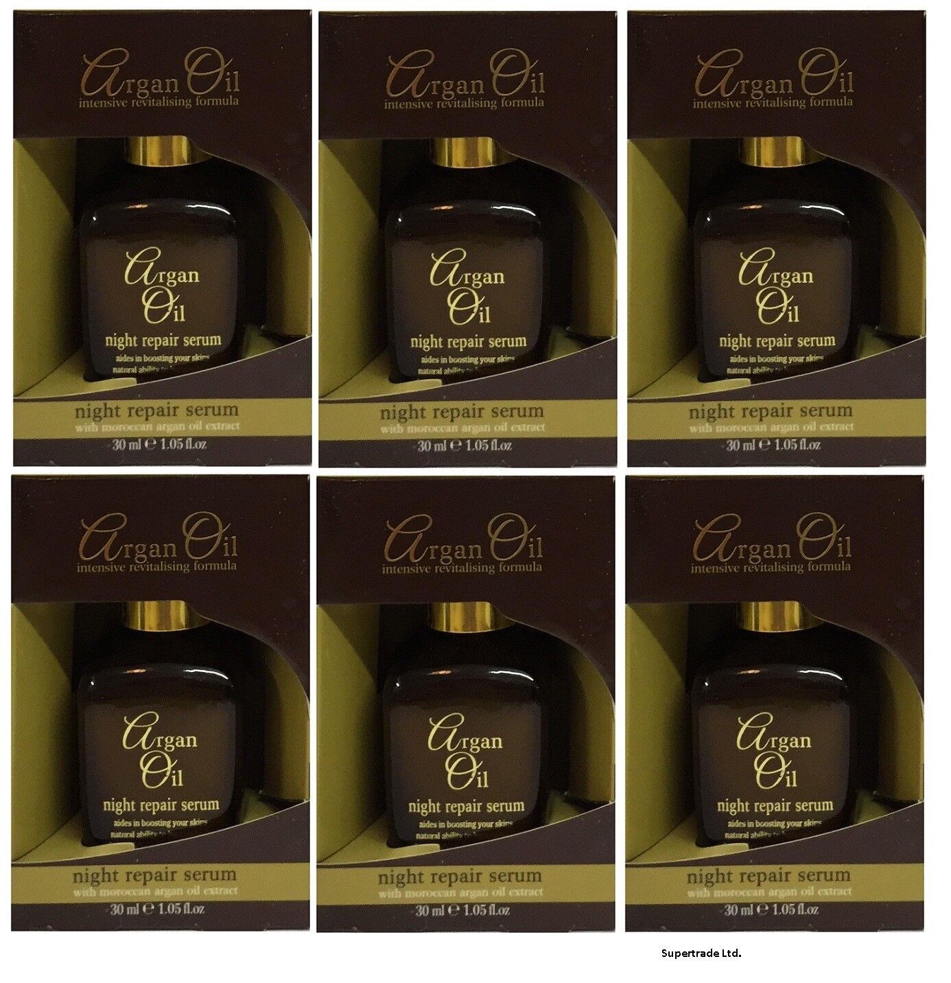 XPEL Argan Oil Night Repair Serum with Moroccan and Argon Oil Extract 30ml X 6