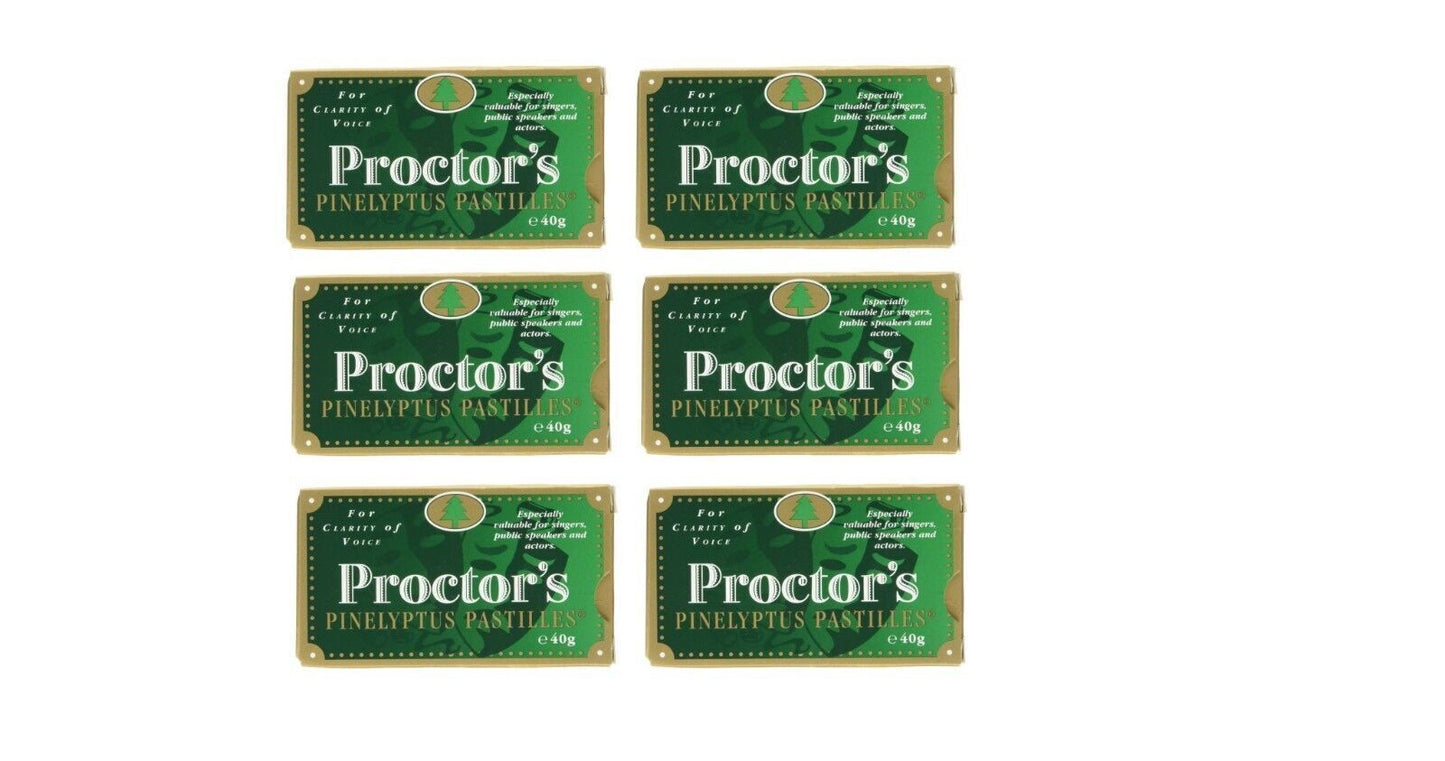 Proctors Proctor's Pinelyptus Pastilles For Clarity of Voice - 40g X 6