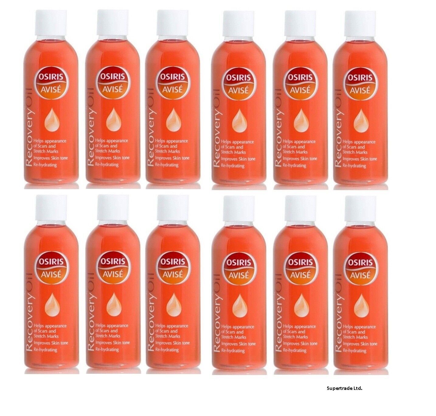 Osiris Avise Recovery Oil Improve Skin Tone Scars & Stretch Marks 100ml X 12