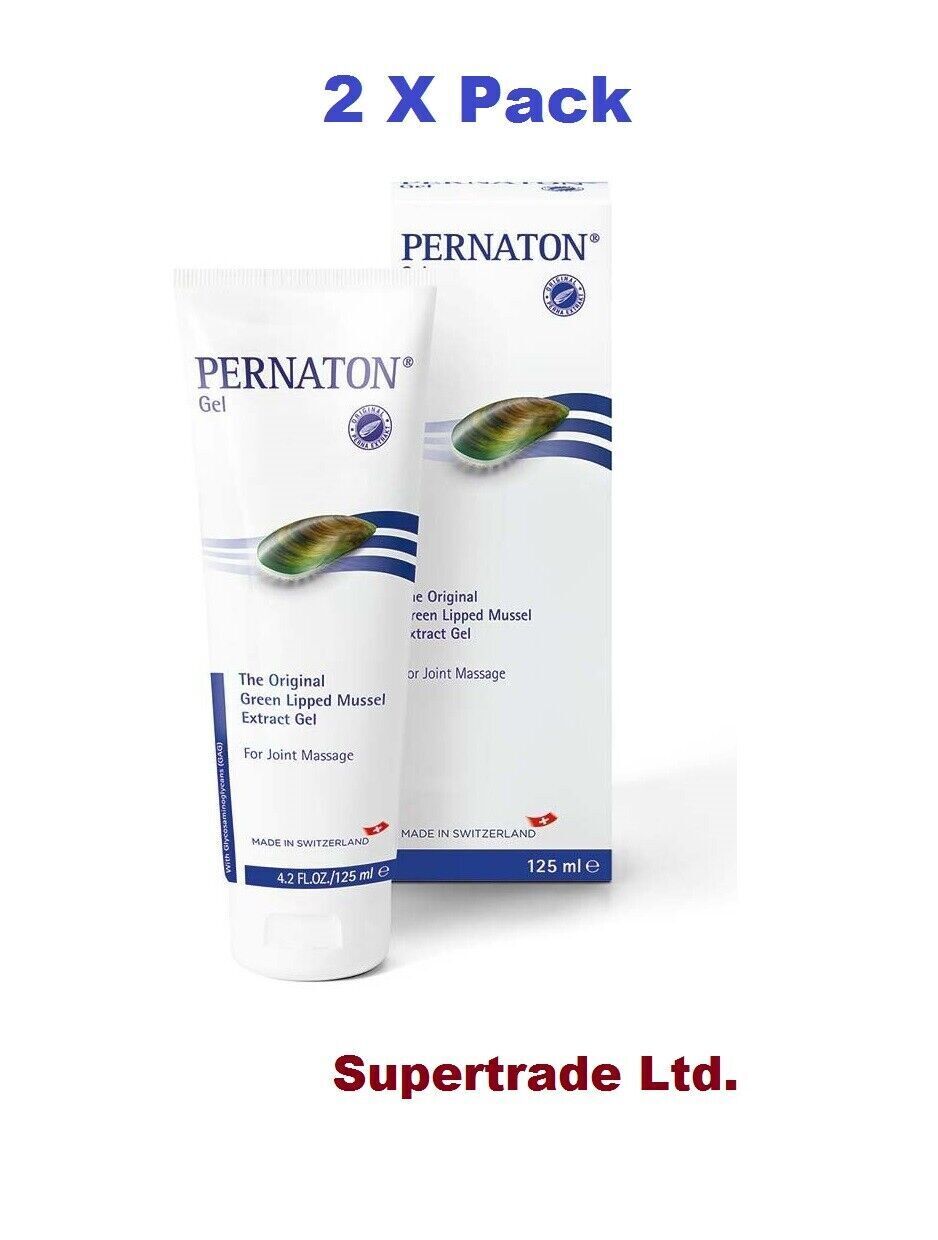 Pernaton Gel Green Lipped Mussel Extract / Joint Massage Gel 125ml - 2 Pack