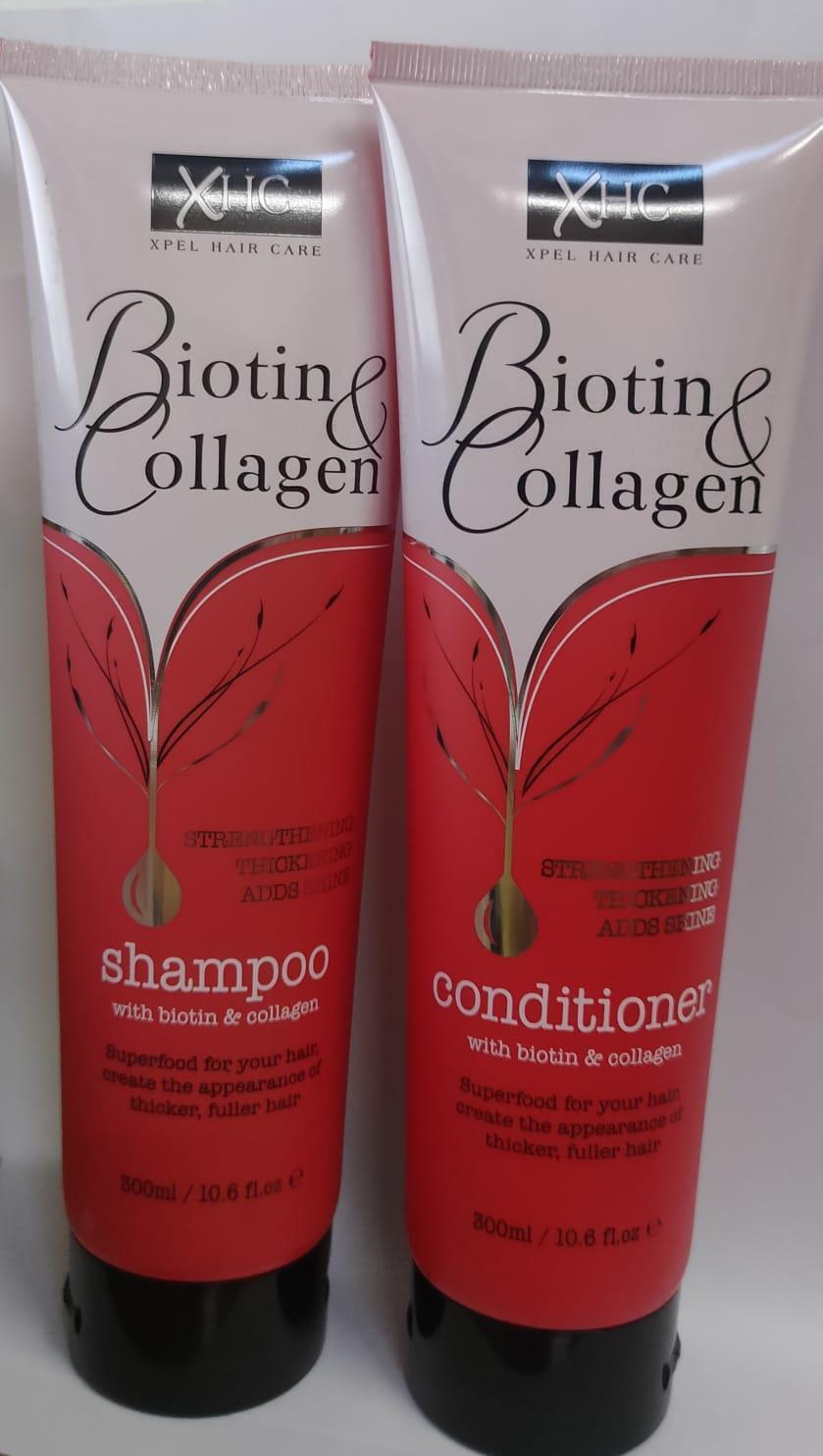 Xpel Biotin & Collagen Thickening Superfood Shampoo and Conditioner Set - 300ml