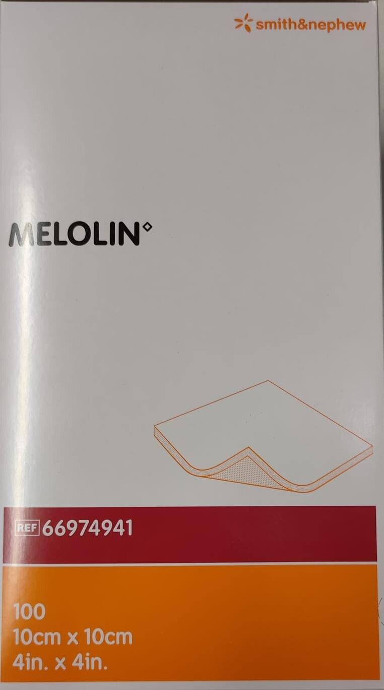 Melolin Pad Dressing 10x10cm Pack of 10 Low-Adherent Sterile