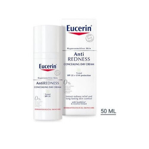 Eucerin Anti-Redness Concealing Day Cream Tinted SPF25 UVA Protection - 50ml