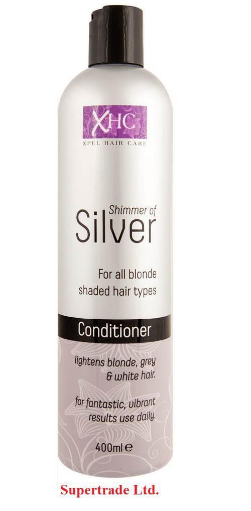 XHC Shimmer of Silver Conditioner Purple Toning Blonde Grey & White Hair - 400ml