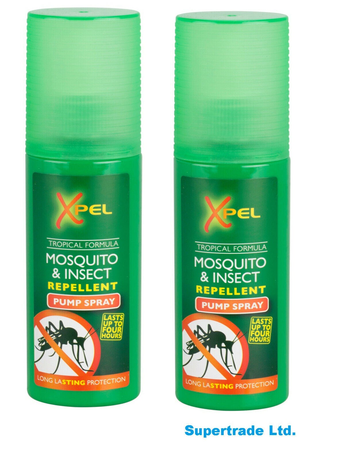 Xpel Mosquito & Insect Repellent Pump Spray Tropical Formula 70ml X 2