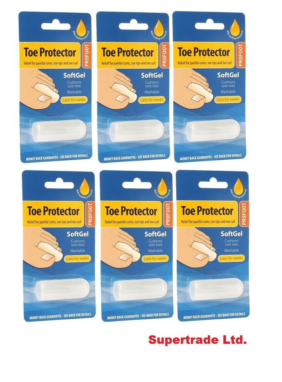Profoot SoftGel Toe & Finger Protector Corn Toe Tips/ Curl One Size Fits All X 6