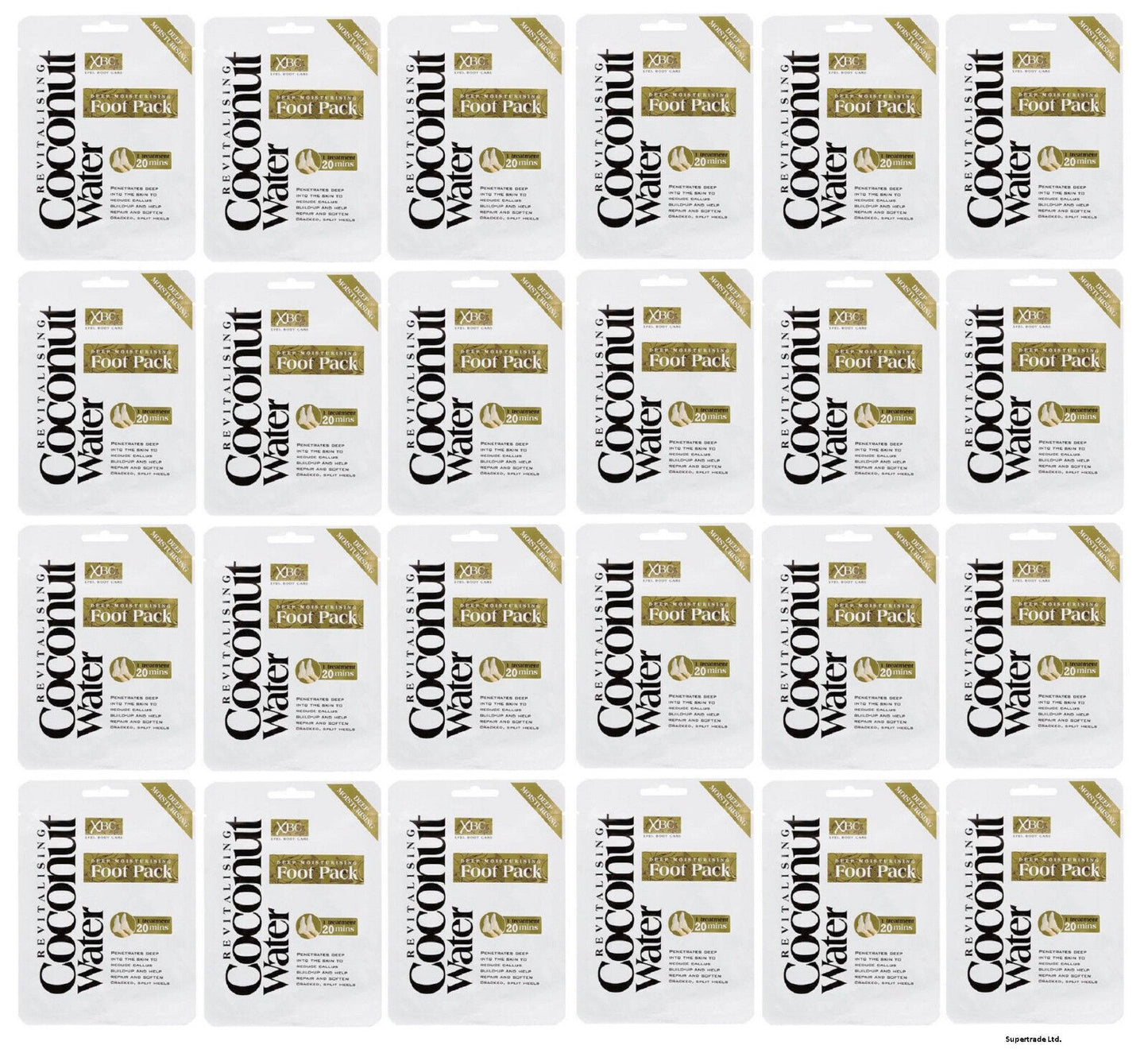 Revitalising Coconut Water Deep Moisturising Foot Pack Soften Cracked Heel X 24