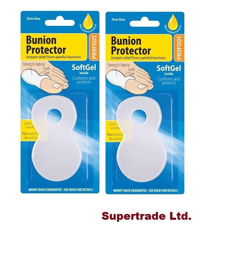 ProFoot Softgel Bunion Protector Cushion Prevent Rubbing Washable Reusable X 2