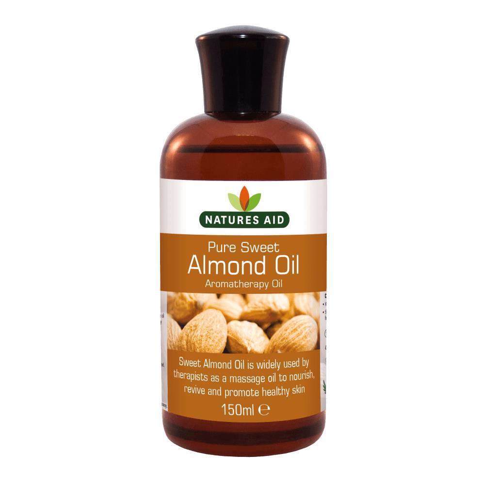 Natures Aid Almond Oil Pure Sweet Almond Oil Massage Oil Suited To Dry Sensitiv