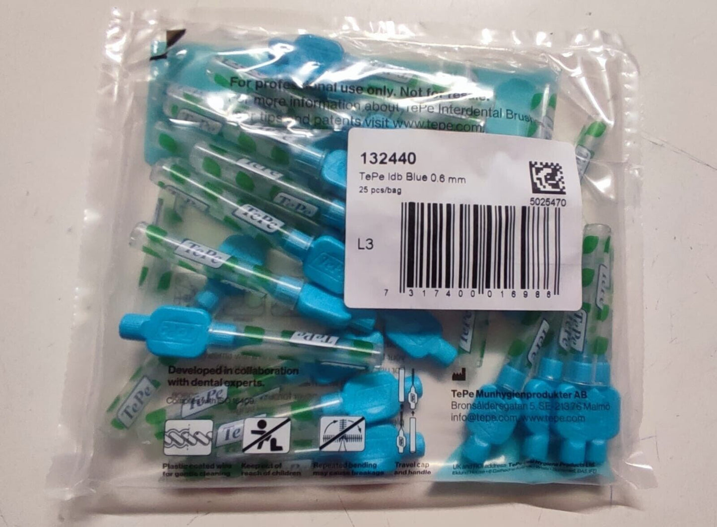 TEPE Original Interdental brush Blue Colours | Pack of 25 Brushes