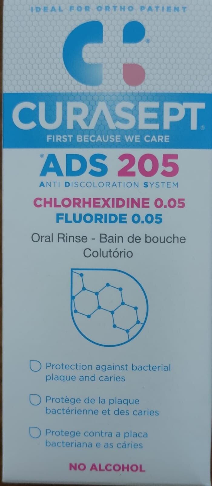 Curasept ADS 205 0.05% Chlorhexidine Fluoride Mouth Rinse 200ml X 1
