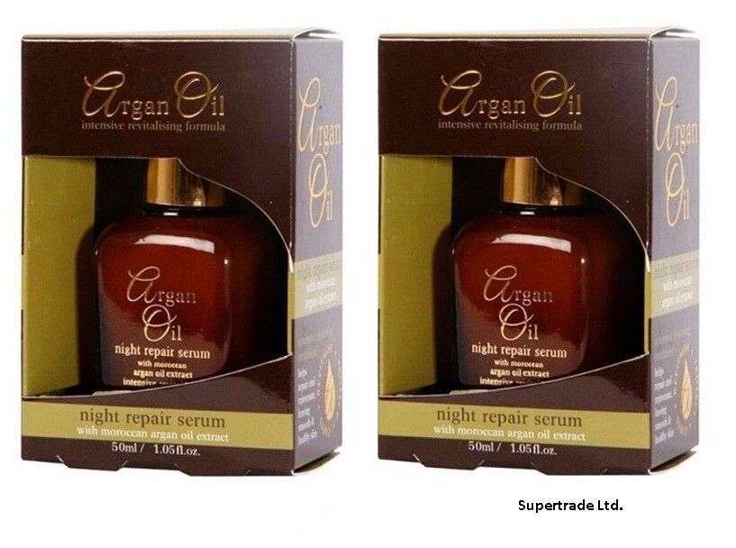 XPEL Argan Oil Night Repair Serum with Moroccan and Argon Oil Extract 50ml X 2