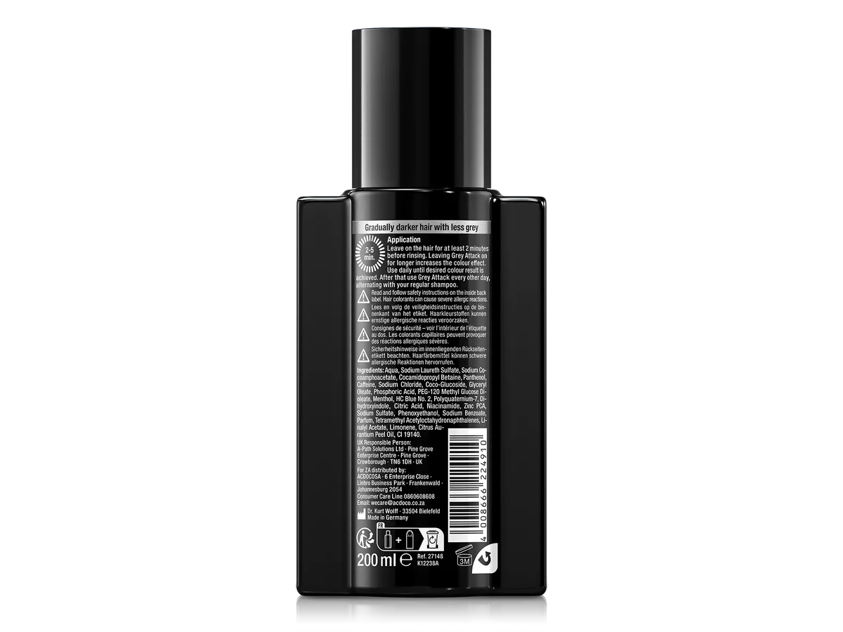 Alpecin Grey Attack Caffeine & Colour Hair Shampoo For Men - 200ml
