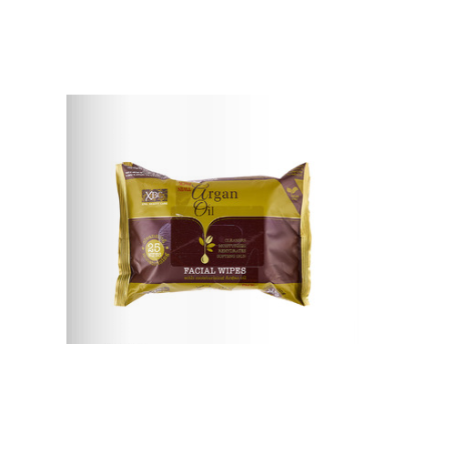 Xpel XBC Argan Oil Facial Wipes With Moisturising Cleansing Argan Oil - 25 Wipes