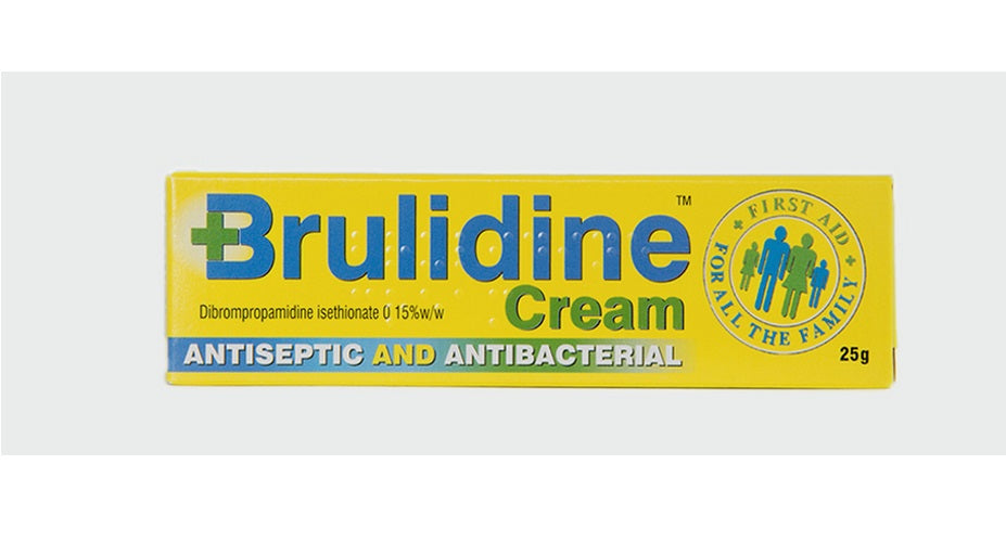 Brulidine Antiseptic & Antibacterial Cream Dibrompropamidine Isetionate0.15% 25g