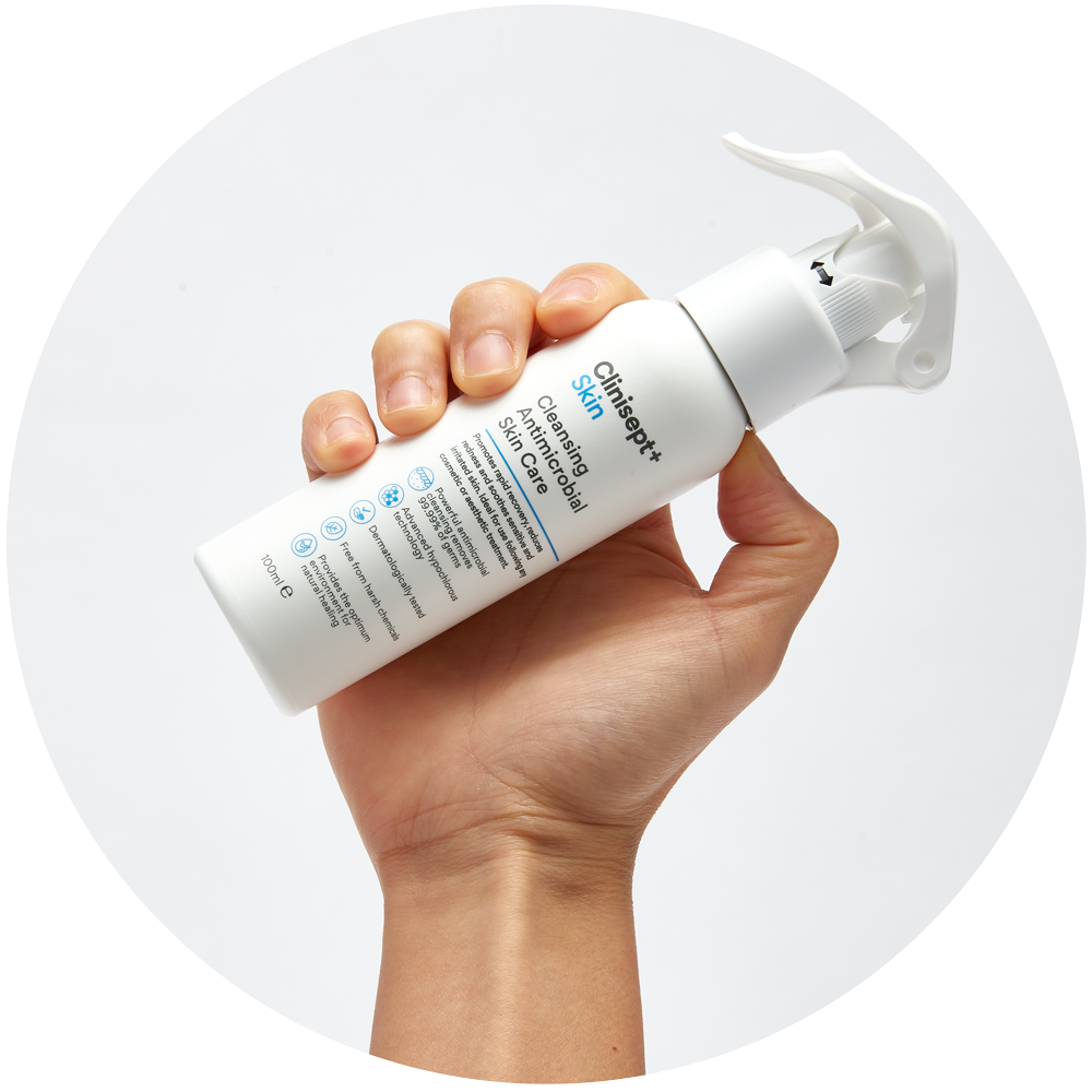Clinisept+ Skin With Spray Cleansing Antimicrobial Hypochlorous Solution 100ml