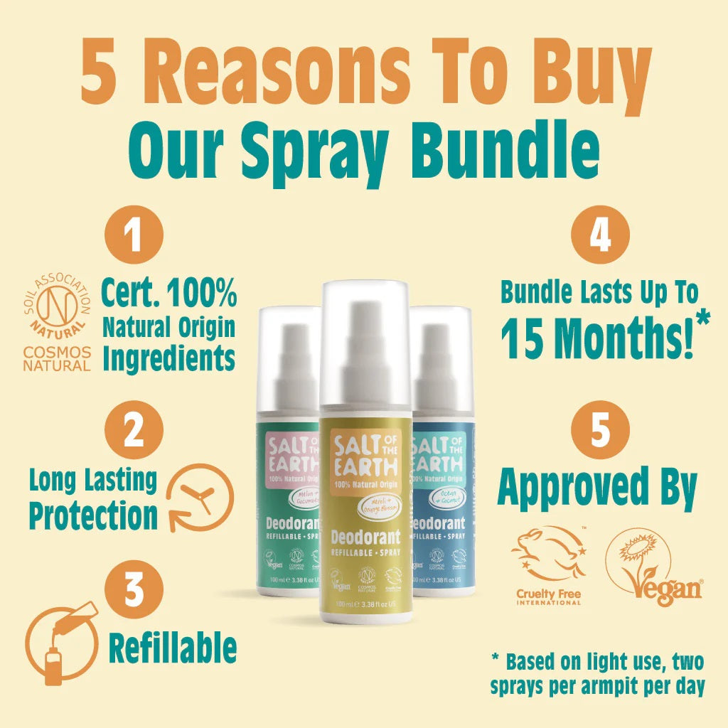 Salt of the Earth Neroli Orange Blossom Ocean Coconut Melon Cucumber Spray 100ml