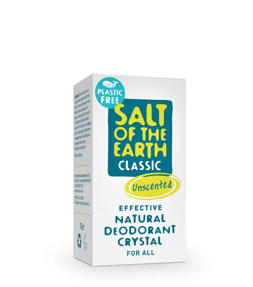 Salt of the Earth Natural Deodorant Plastic Free Deodorant Crystal Unscented 75g