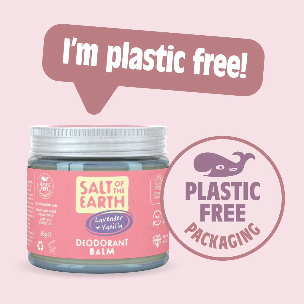 Salt of the Earth Lavender & Vanilla Natural Deodorant Balm Plastic Free - 60g