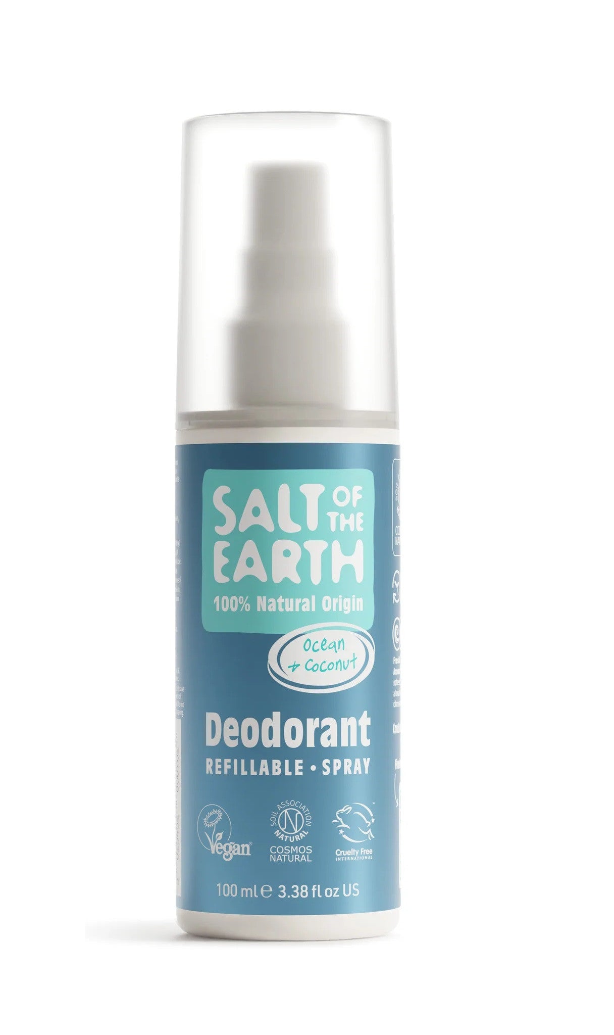 Salt Of The Earth Ocean & Coconut Refillable Natural Deodorant Spray - 100ML