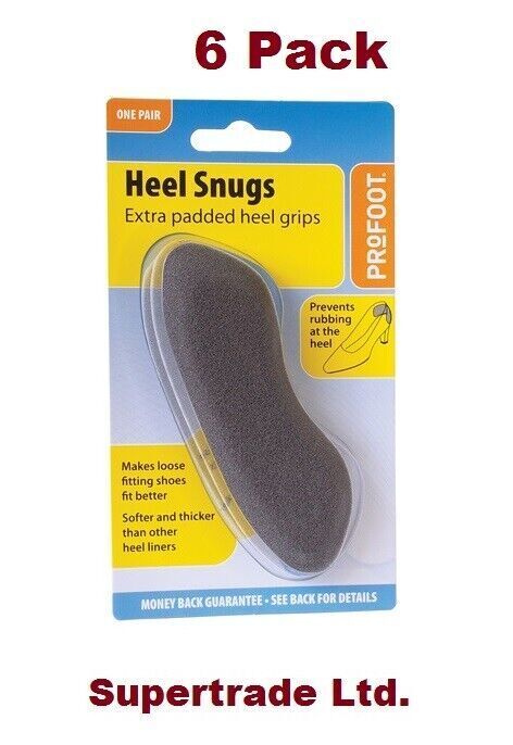 Profoot Heel Snugs for blisters and Discomfort, Foot Care Shoe Heel Grip Pad X 6