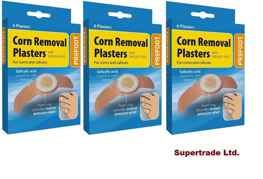 Profoot Corn Removal Plasters Salicylic Acid Treatment For Corns & Calluses X 3
