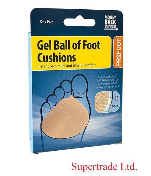 Profoot Soft Gel Ball Of Foot Cushions Instant Pain Relief Reusable Washable