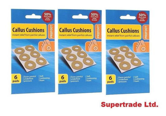 Profoot Callus Cushions 6 Pads Instant Relief From Painful Calluses X 3