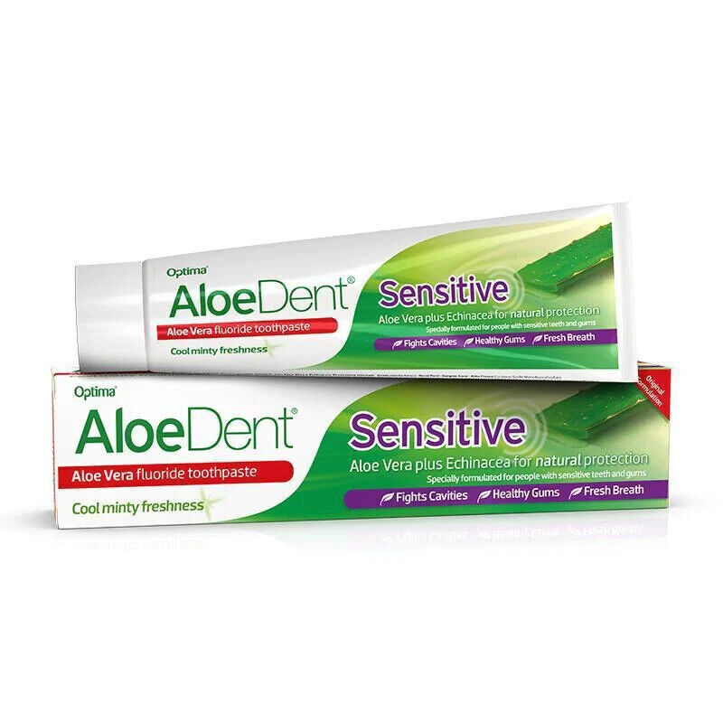 AloeDent Sensitive Aloe Vera With Fluoride Toothpaste 100 ml X 2