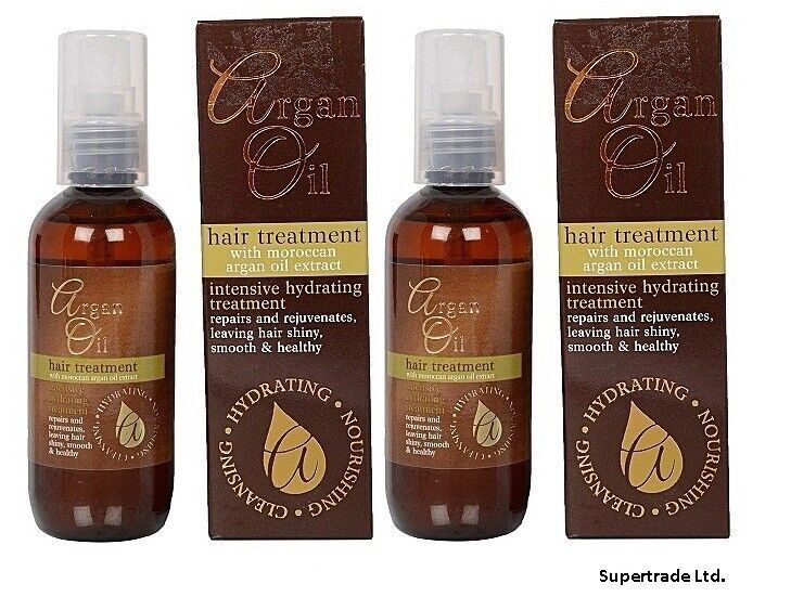 Argan Oil Hydrating Hair Treatment w/ Vitamin E & Moroccan Argan Oil - 100ml X 2