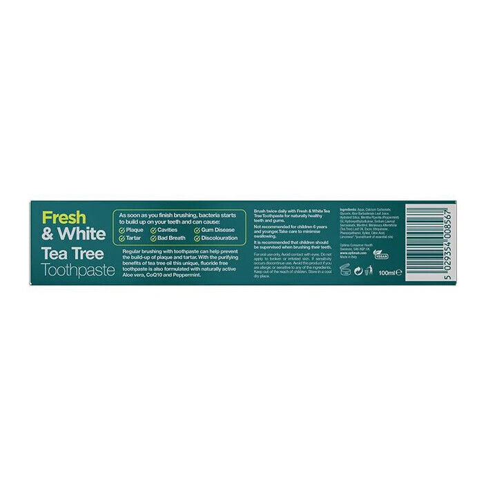 Optima Australian Tea Tree Fresh & White Toothpaste 100 ml X 3