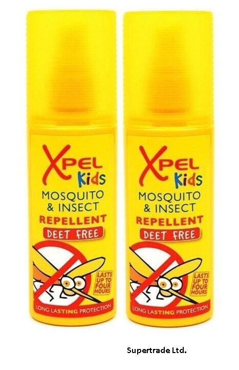Xpel Kids Mosquito & Insect Repellent Pump Spray Deet Free - 70ml X 2