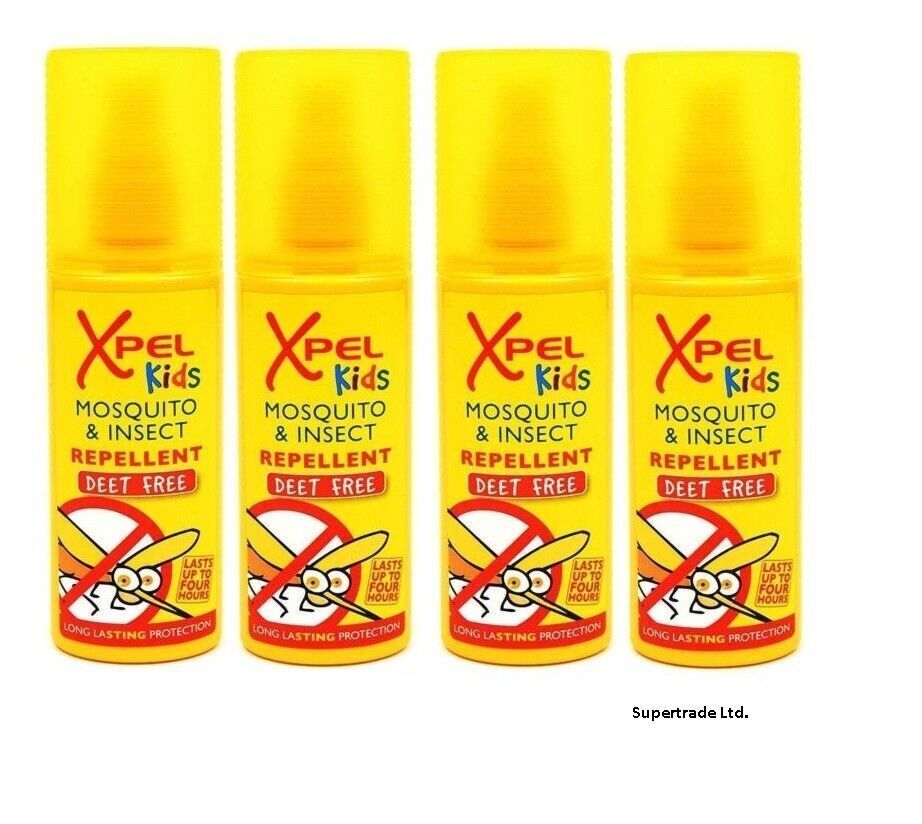 Xpel Kids Mosquito & Insect Repellent Pump Spray Deet Free - 70ml X 4