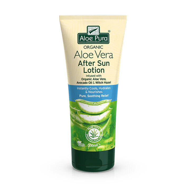 Aloe Pura Organic Aloe Vera After Sun Lotion Instant Cooling - 200ml