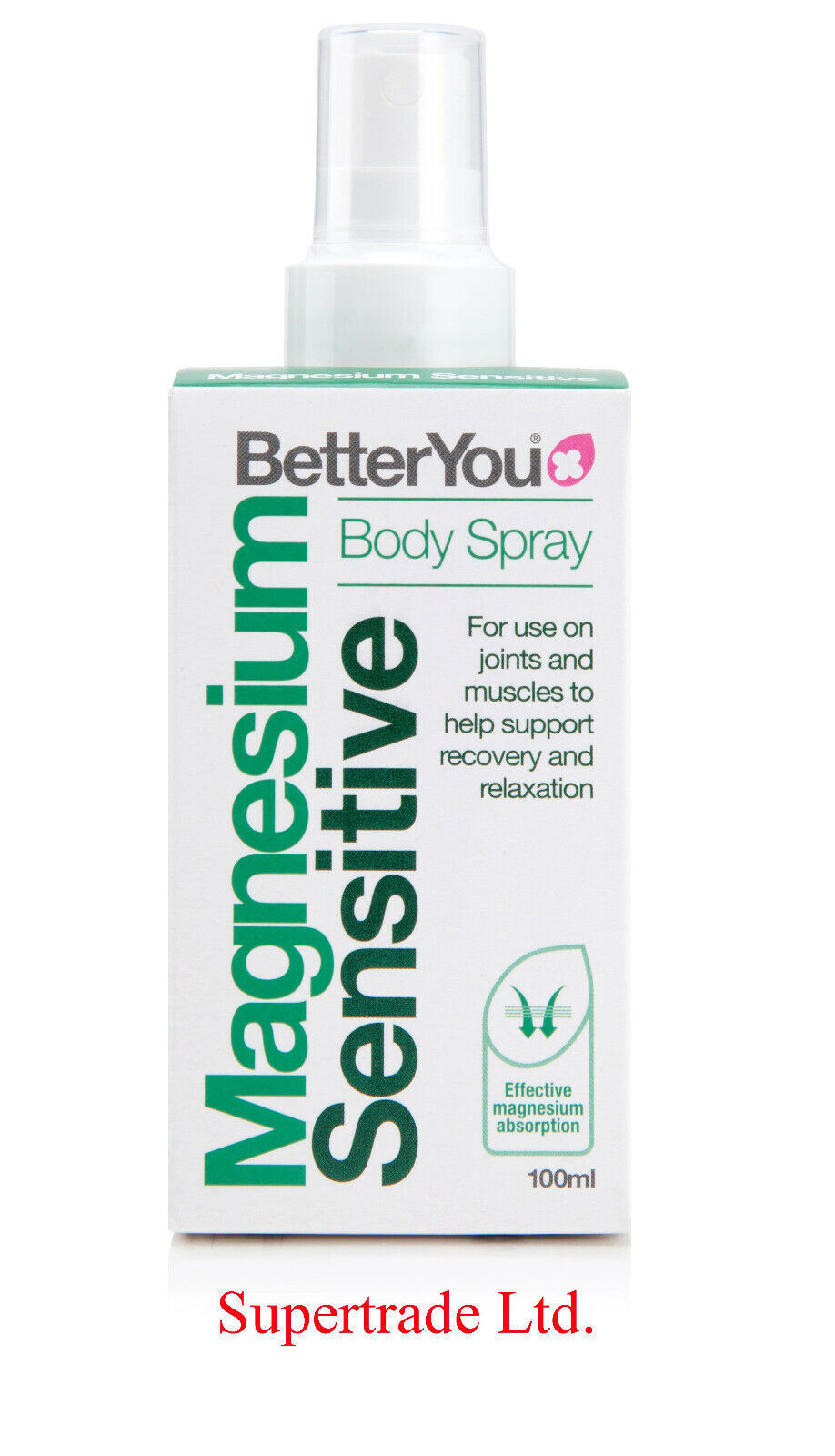 BetterYou Magnesium Oil Sensitive Body Spray For Joints & Muscles - 100ml