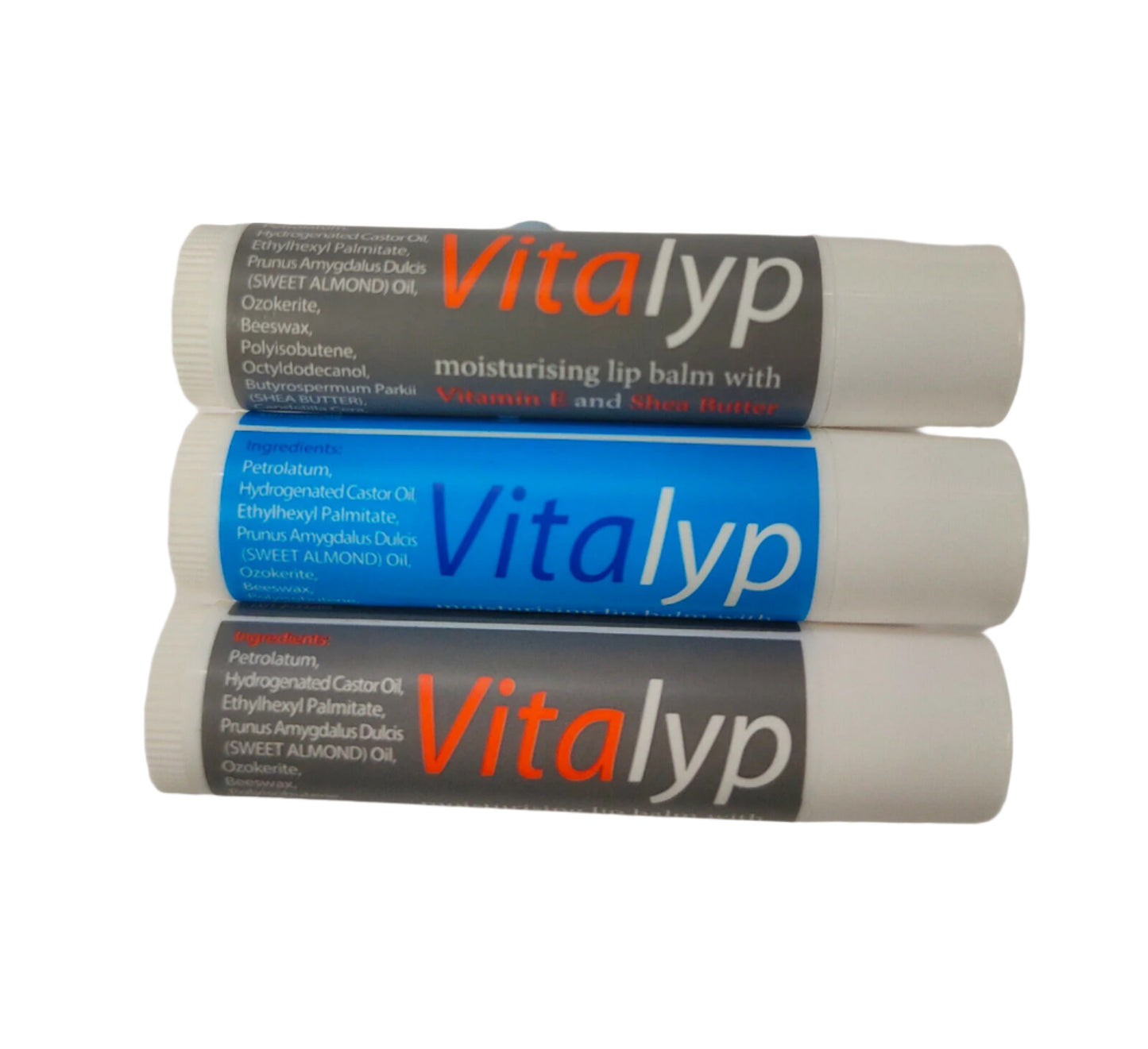 Vitalyp Moisturising Lip Balm With Vitamin E & Shea Butter - 4.5g X 3