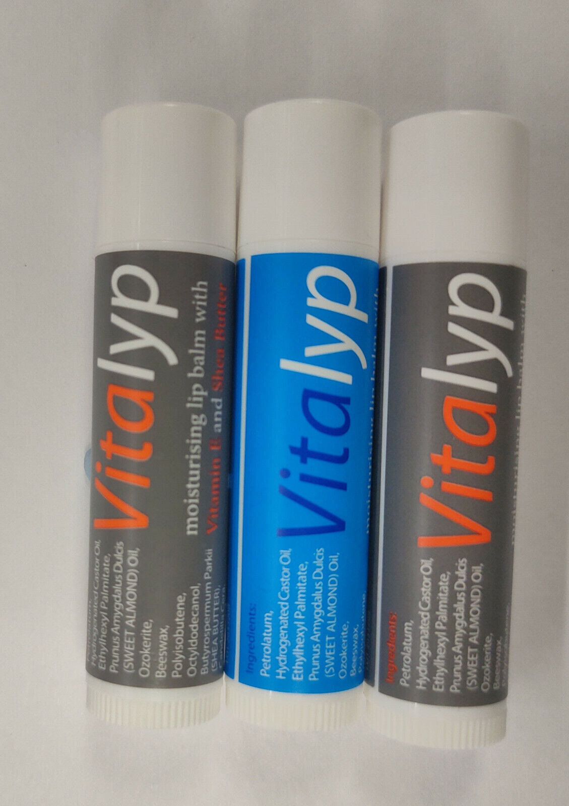 Vitalyp Moisturising Lip Balm With Vitamin E & Shea Butter - 4.5g X 3