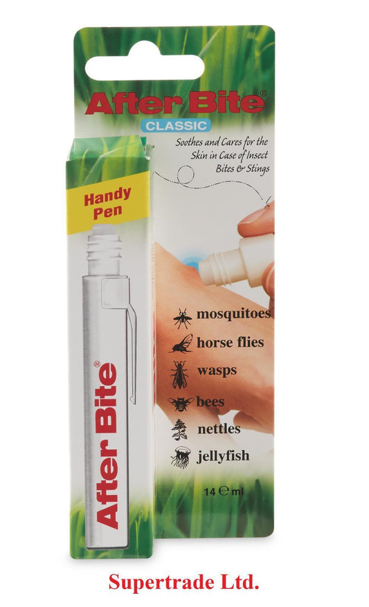 3 X After Bite Classic Handy Pen For Insect Bites Stings Mosquito Bee Wasp -14ml