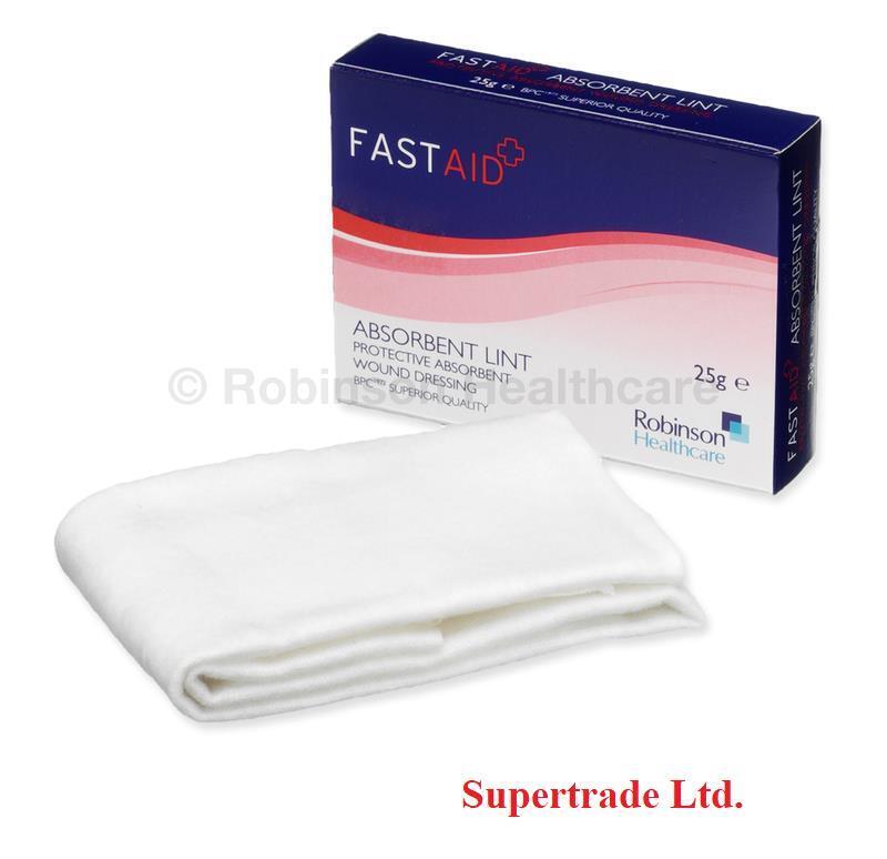 Robinson Healthcare 7161 Fast Aid Absorbent Lint Wound Protection - 25g X 6