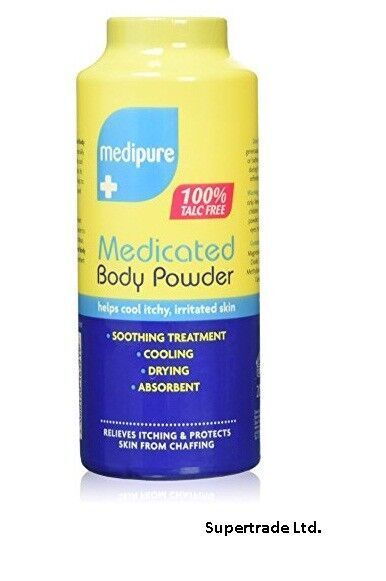 Medipure Medicated Body Powder Soothing Cooling Relieve Itching Chaffing - 200g