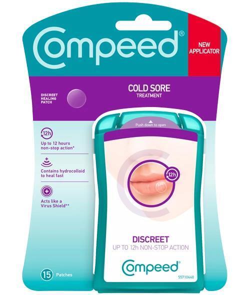 COMPEED Cold Sore Treatment Discreet Healing Patch - 15 Patches X 2