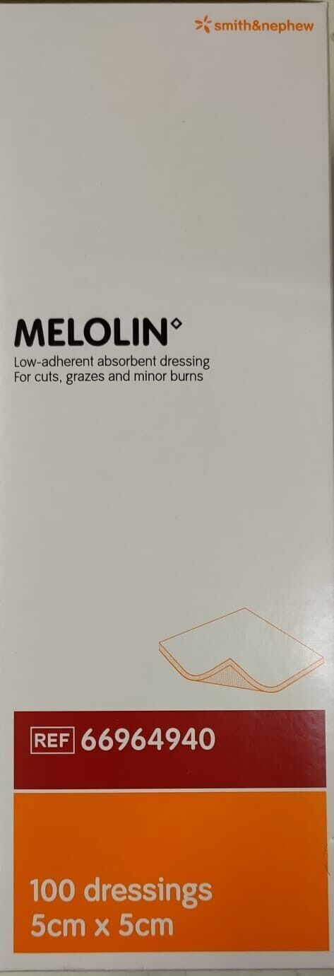 Melolin Pad Dressing 5x5cm Pack of 50 Low-Adherent Sterile
