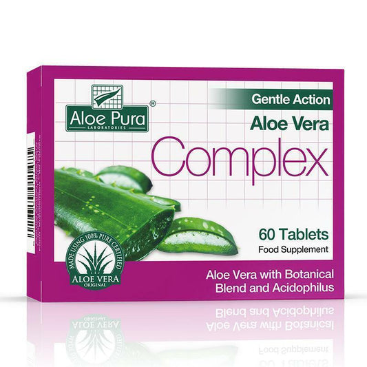 Aloe Vera Gentle Action Complex Aloe Pura Earlier Colon Cleanse - 60 Tablets X 3