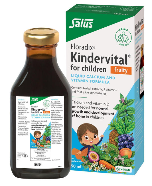 Floradix Kindervital For Children Fruity Liquid Calcium & Vitamin Formula 250ml